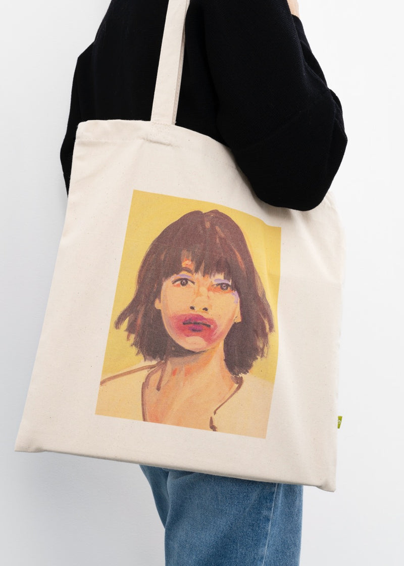 Claire Tabouret - Makeup (Red and Purple) Tote Bag