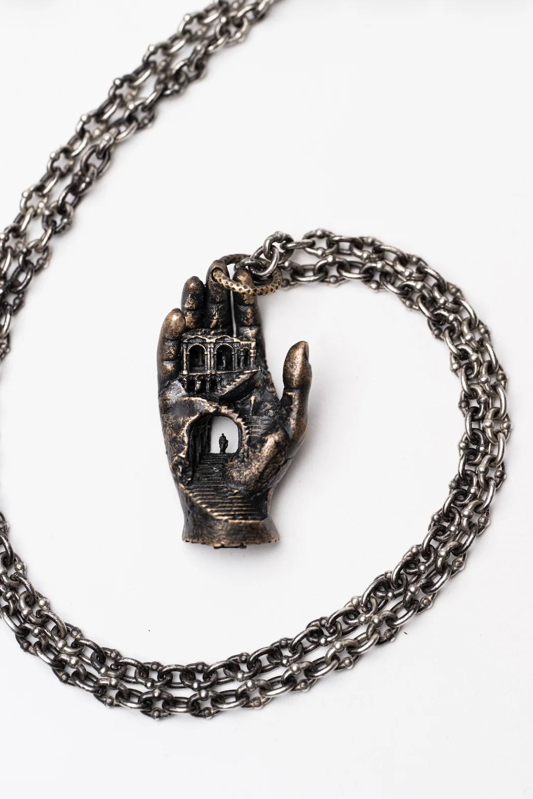 Daniel Arsham – Hand Labyrinth Pendant Necklace