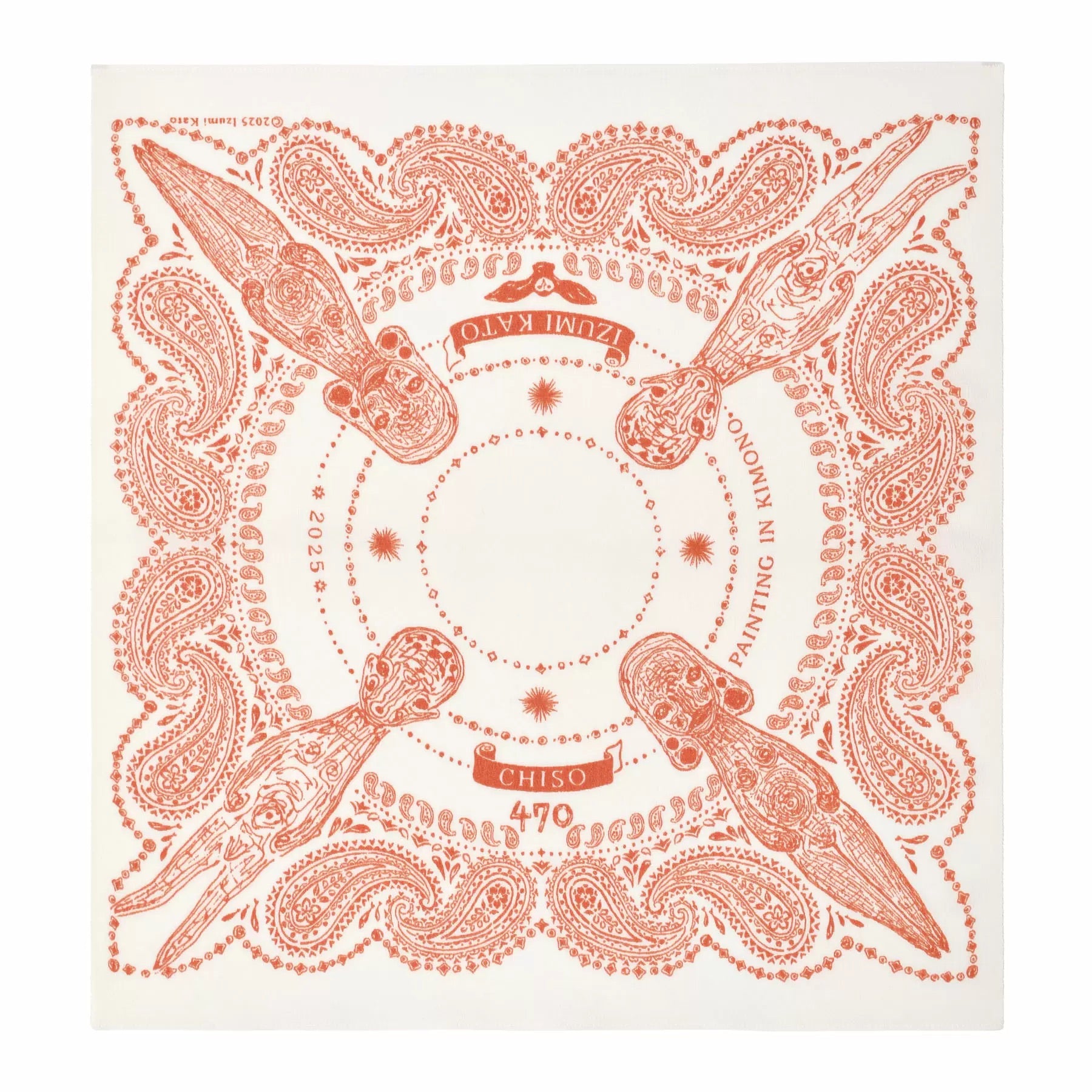 Izumi Kato x Chiso - Fukusa Handkerchief (Orange)