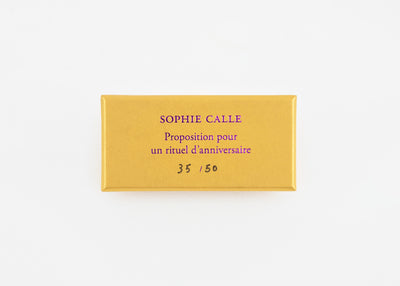 Sophie Calle - Proposition pour un rituel d'anniversaire, 2026 (Lipstick Pink)
