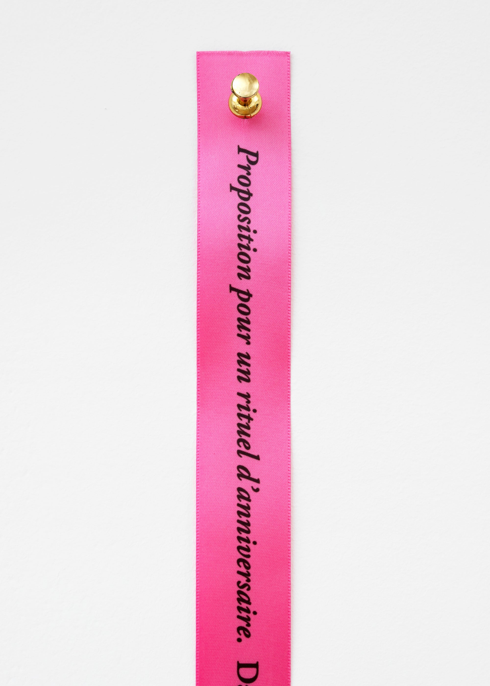 Sophie Calle - Proposition pour un rituel d'anniversaire, 2026 (Tango Orange)