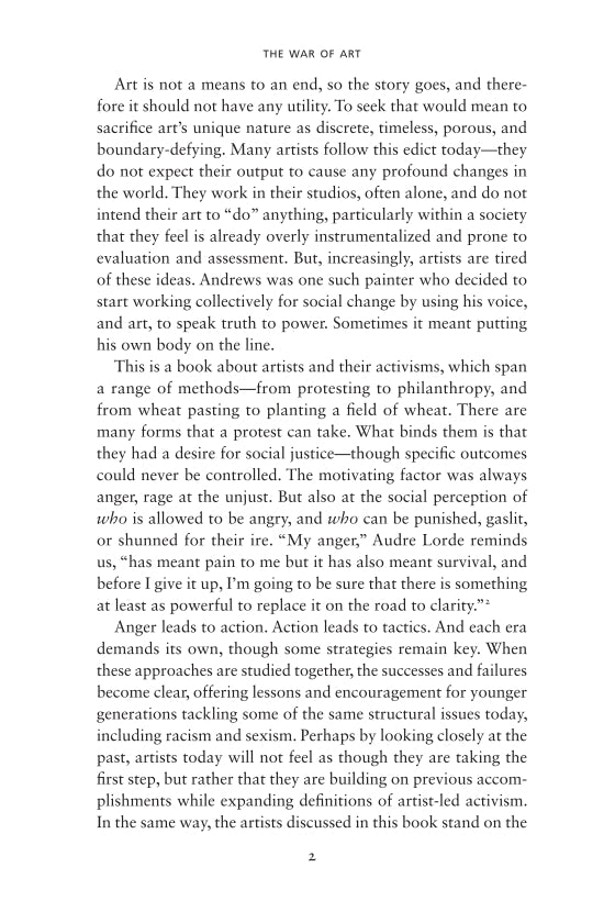 The War of Art: A History of Artists' Protest In America by Lauren O’Neill-Butler