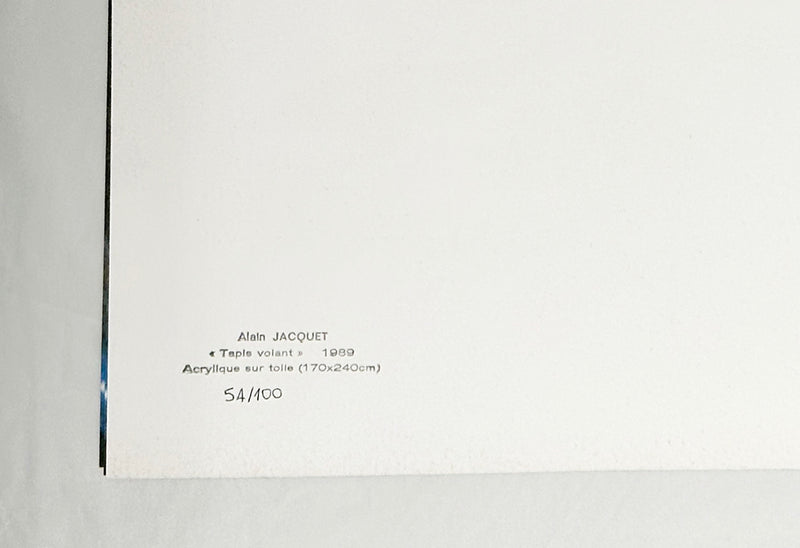 Alain Jacquet - Tapis Volant, 1989 (Signed)