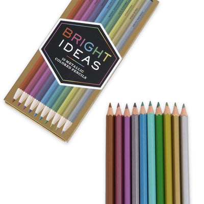Bright Ideas - 10 Metallic Colored Pencils