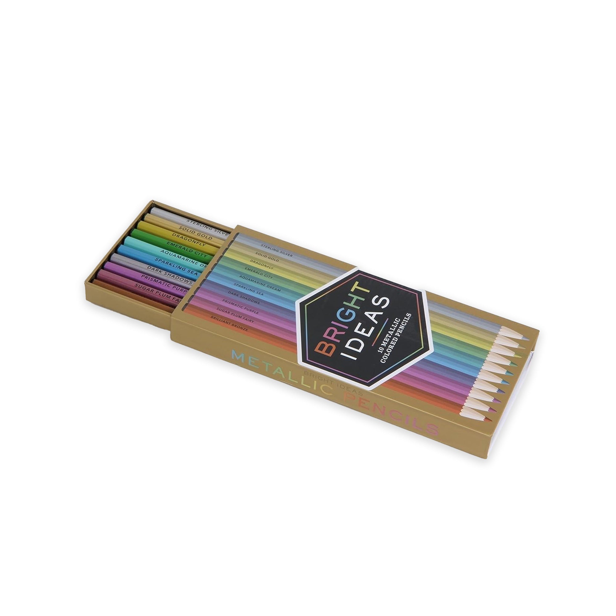 Bright Ideas - 10 Metallic Colored Pencils