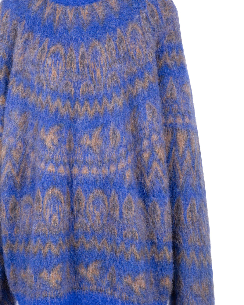 Izumi Kato x Anteprima - Fair Isle Spazzolato Sweater (Blue)