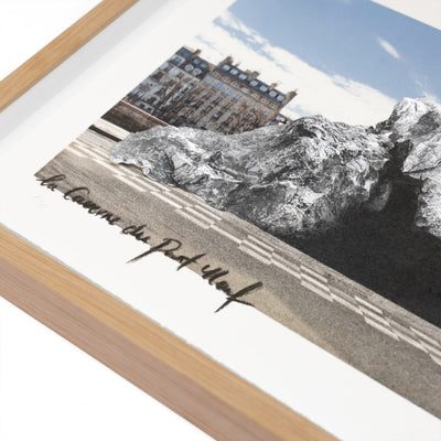 JR - Caverne du Pont Neuf, vue du quai du Louvre, Paris, France, 2026 (Framed)