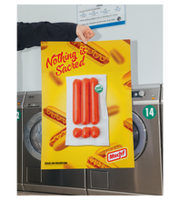 Load image into Gallery viewer, MSCHF - Nothing is Sacred: Poster (Hot Dog)