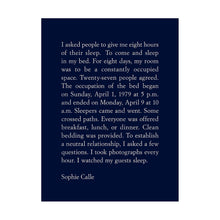 Load image into Gallery viewer, Sophie Calle - The Sleepers