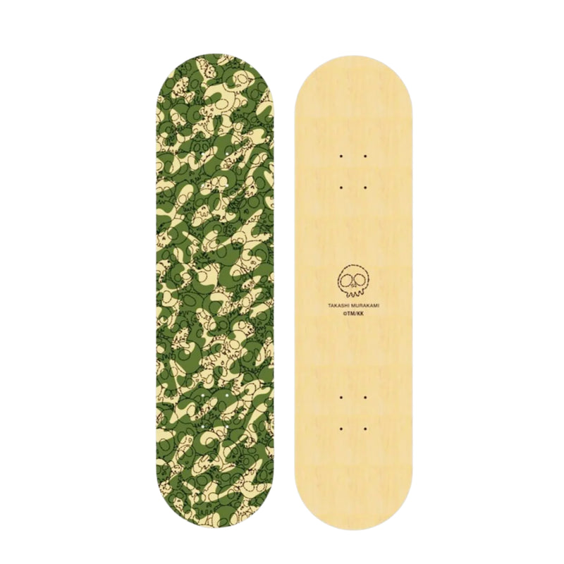 Takashi Murakami - Camo Skull Green Skateboard Deck
