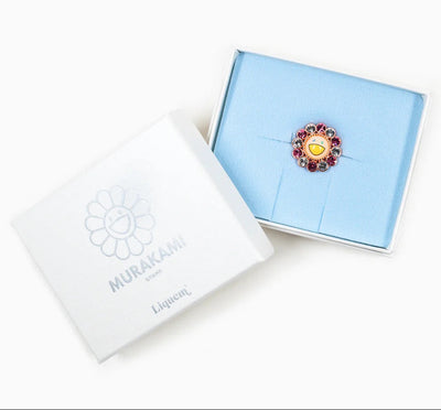 Takashi Murakami x Liquem - Flower Lapel Pin (Pink x White)