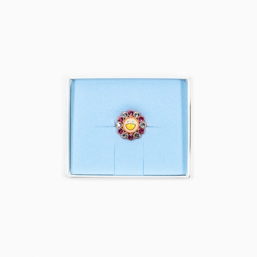 Takashi Murakami x Liquem - Flower Lapel Pin (Pink x White)