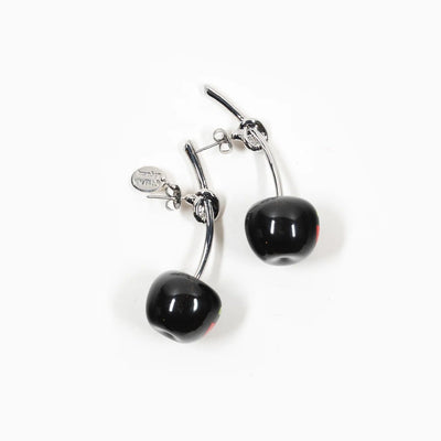 Takashi Murakami x Liquem - Cherry Earrings (Black)