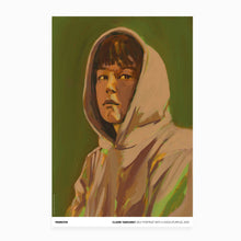 Load image into Gallery viewer, Claire Tabouret - Exhibition Poster: Self Portrait with a Hood (Purple)