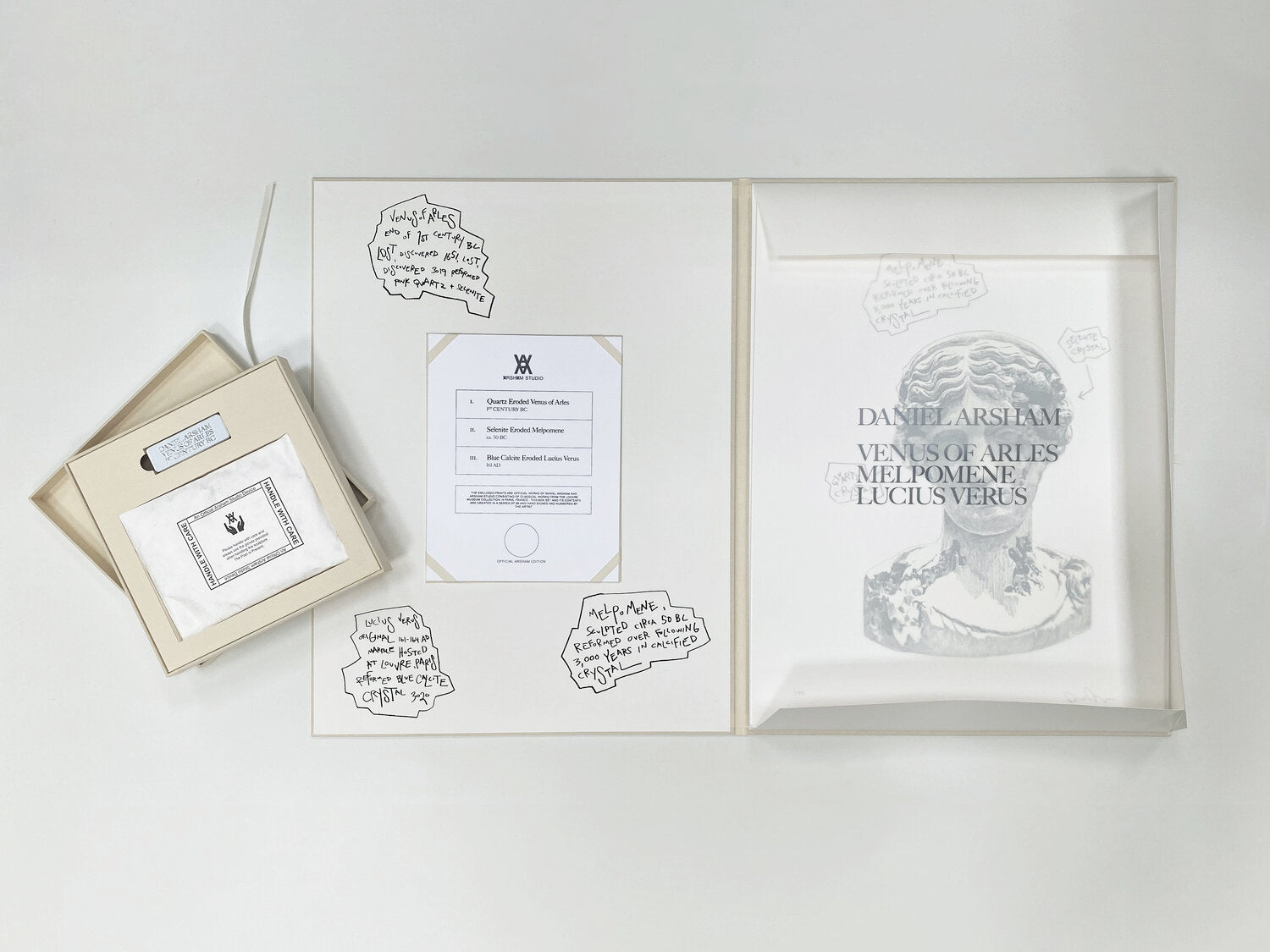 Daniel Arsham - Eroded Classical Prints (Set of 3)