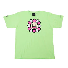 Load image into Gallery viewer, Takashi Murakami - Murakami.Flowers #0000 M.F. T-Shirt - Lime Green