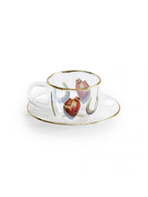 Load image into Gallery viewer, Toiletpaper (Maurizio Cattelan x Pierpaolo Ferrari) - Glass Coffee Cup & Saucer