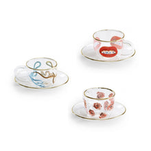 Load image into Gallery viewer, Toiletpaper (Maurizio Cattelan x Pierpaolo Ferrari) - Glass Coffee Cup & Saucer