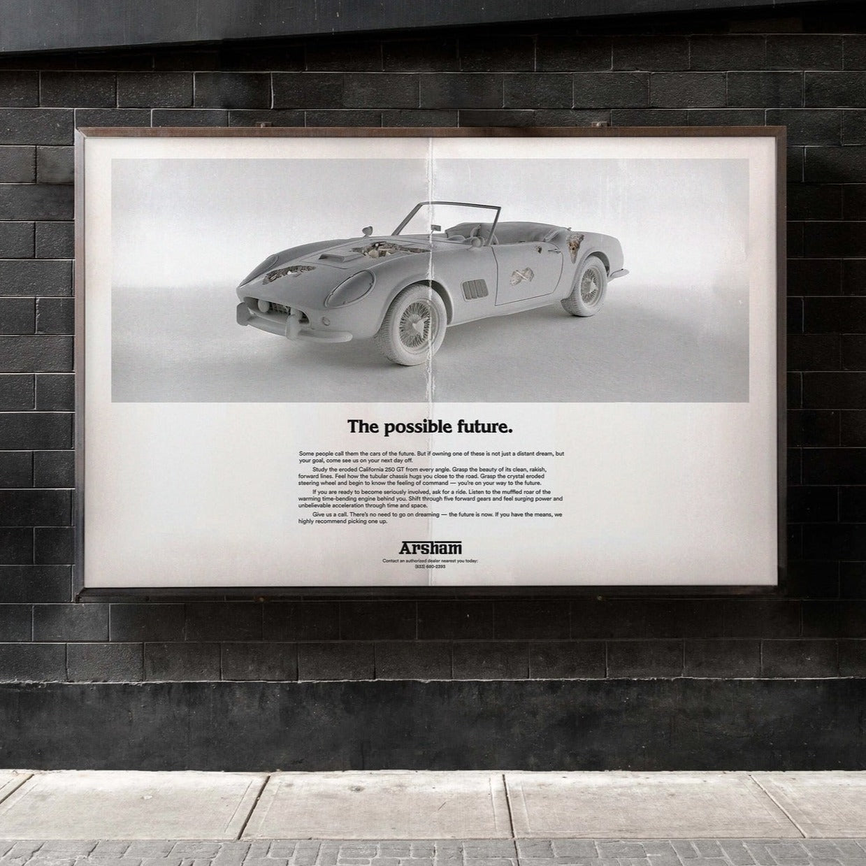 Daniel Arsham - Fictional Advertisement Poster - 250 GT California (Individual)