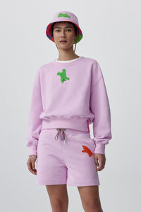 Paola Pivi - Muskoka Cropped Crewneck Sweater - Baby Pink