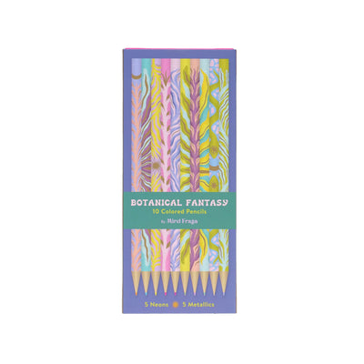Botanical Fantasy - 10 Colored Pencils