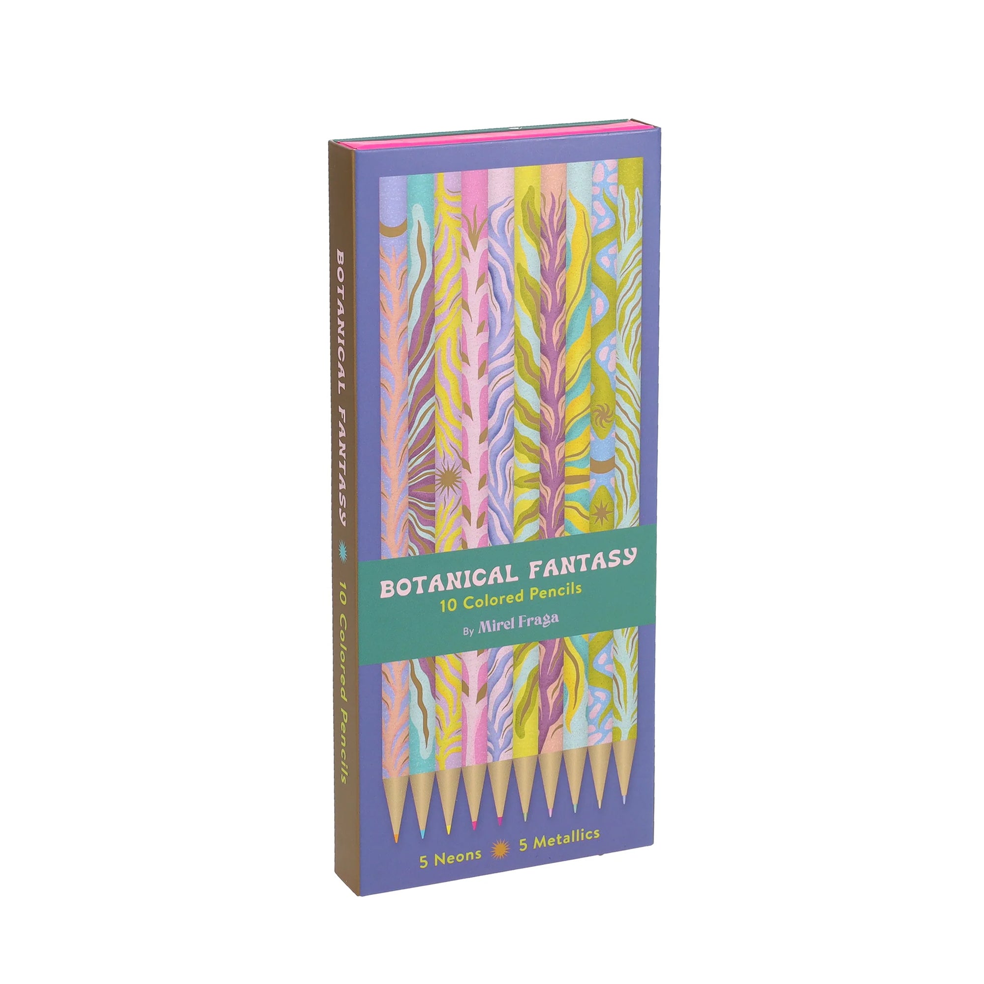 Botanical Fantasy - 10 Colored Pencils