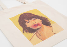 Load image into Gallery viewer, Claire Tabouret - Makeup (Red and Purple) Tote Bag
