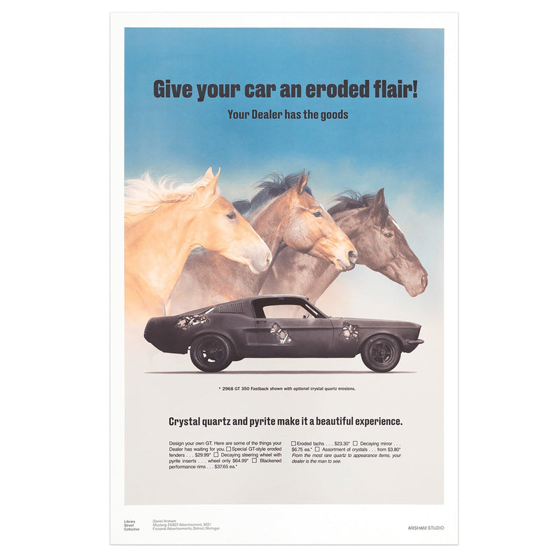 Daniel Arsham - Fictional Advertisement Poster - Mustang 350 GT (Individual)