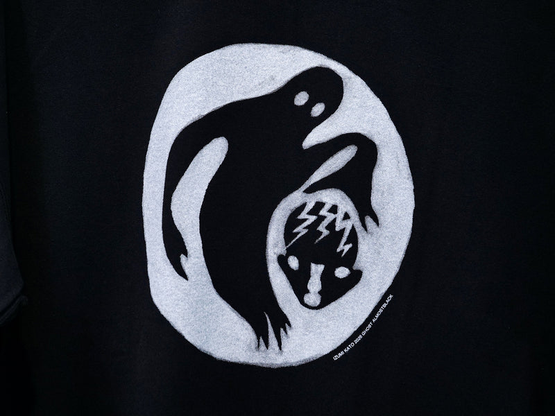 Izumi Kato x Almost Black - Ghost Logo T-Shirt