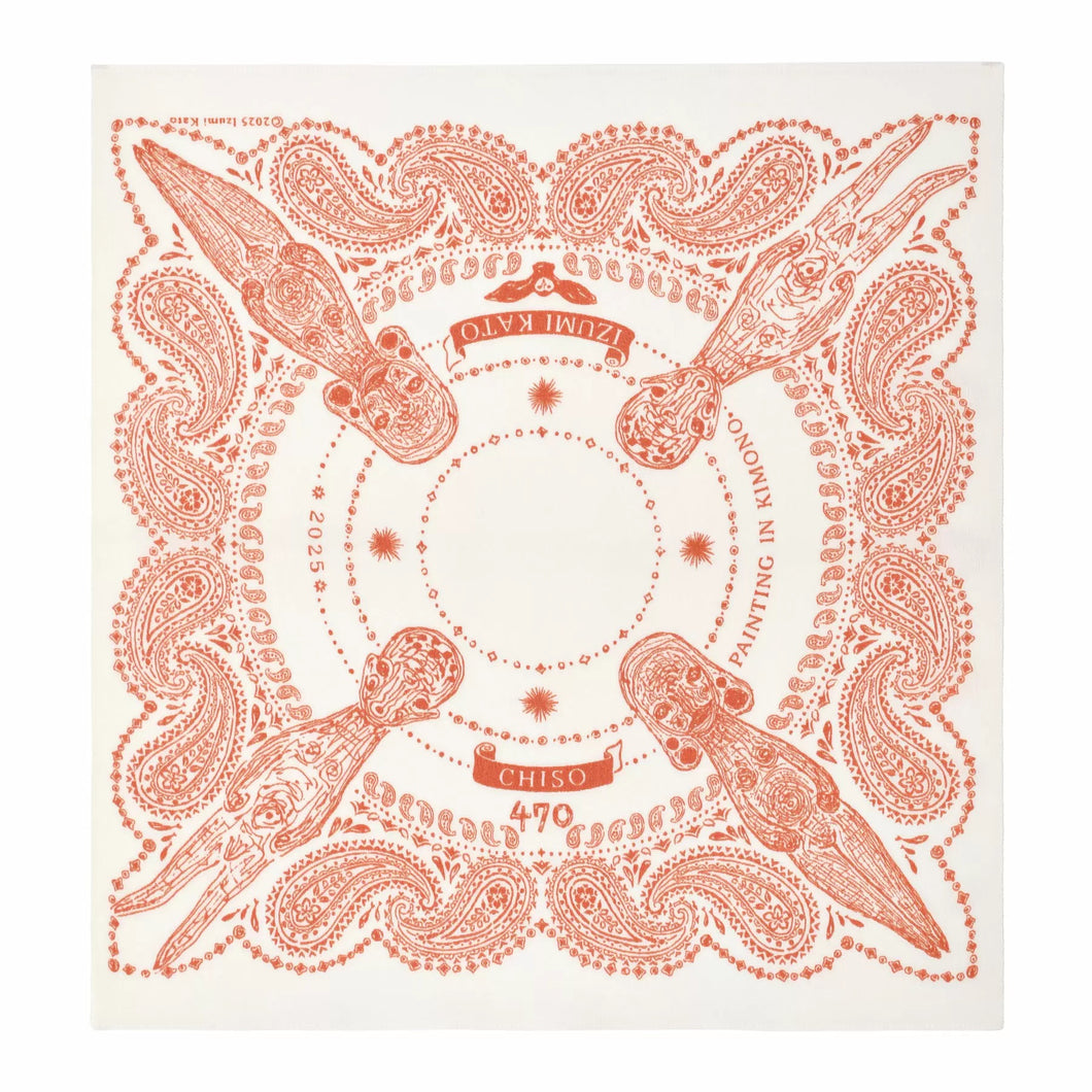 Izumi Kato x Chiso - Fukusa Handkerchief (Orange)