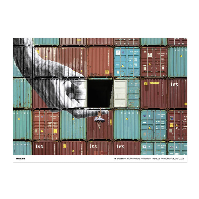 JR -  Ballerina in Containers, Hanging in There, Le Havre, France, 2021 (Standard)