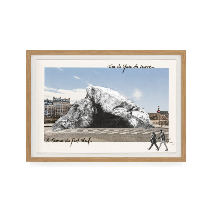 JR - Caverne du Pont Neuf, vue du quai du Louvre, Paris, France, 2026 (Framed)