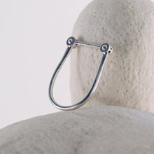 Load image into Gallery viewer, Palermo | l’Etrier - Silver Stirrup Bracelet
