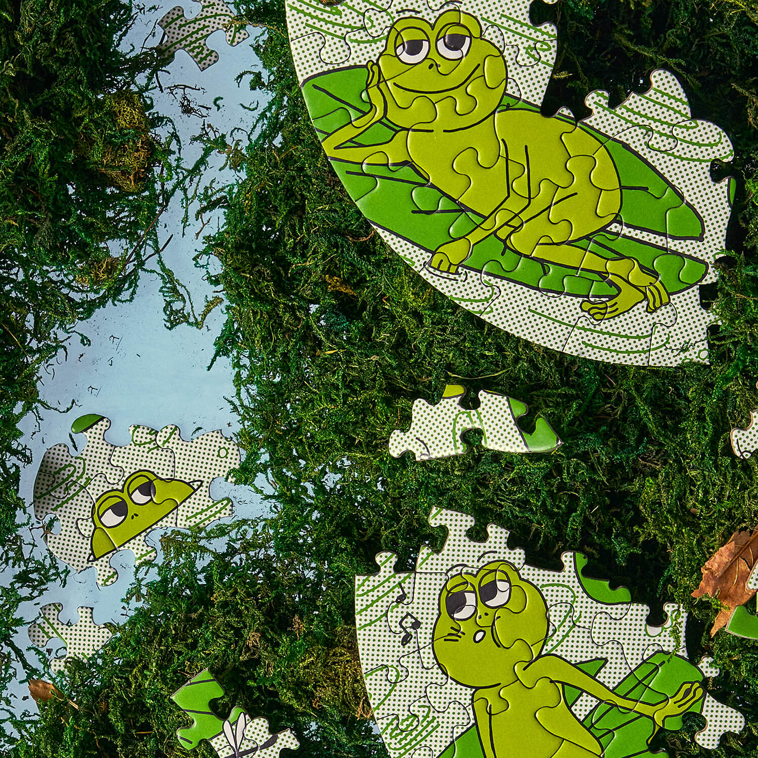 Le Puzz - Peace Frogs Mini Puzzle