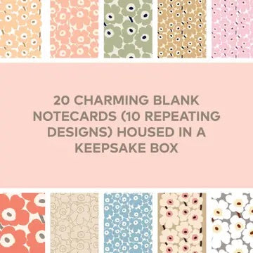 Marimekko - Unikko Notecard Box (20 Cards and Envelopes)