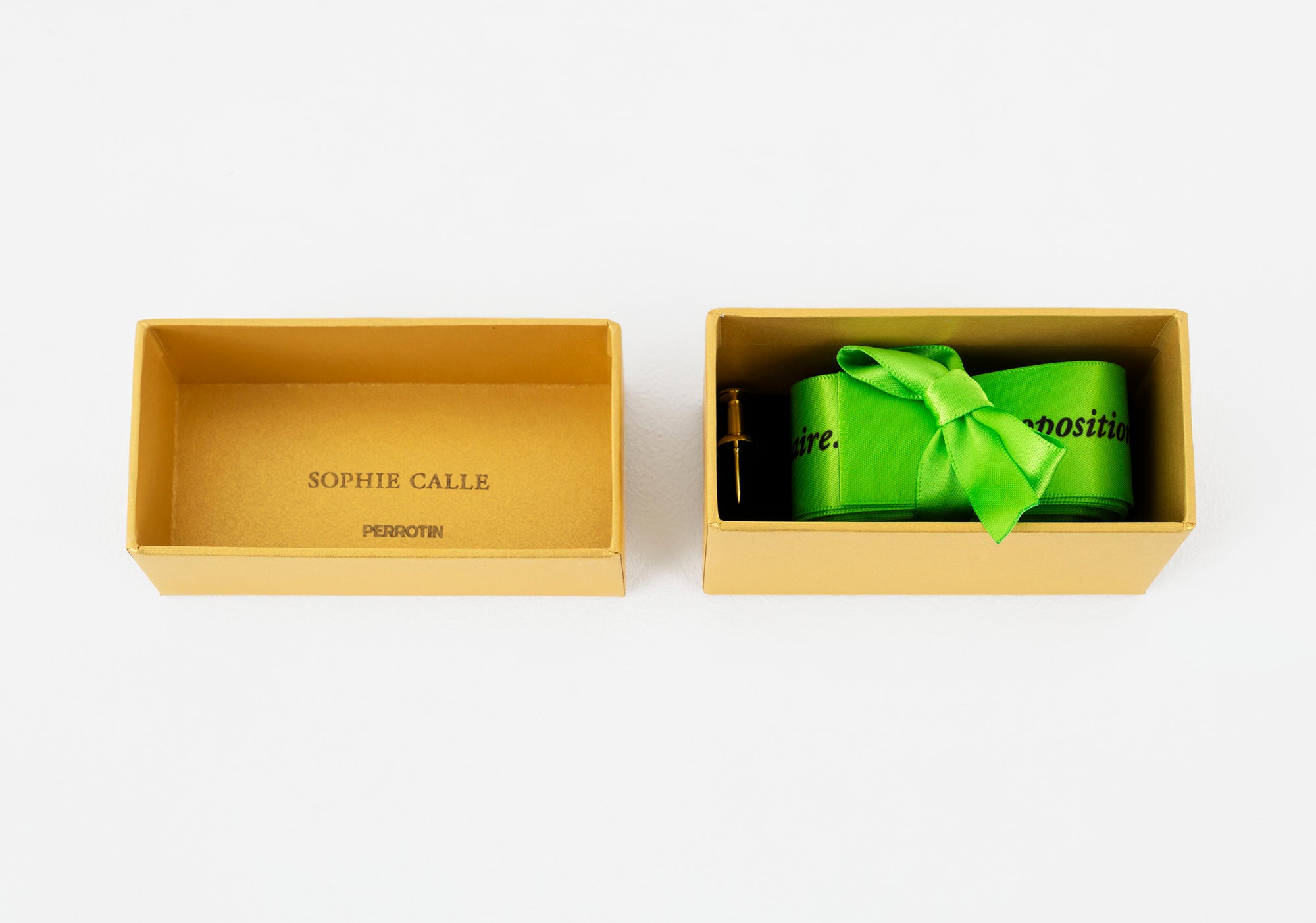 Sophie Calle - Proposition pour un rituel d'anniversaire, 2026 (Kiwi Green)