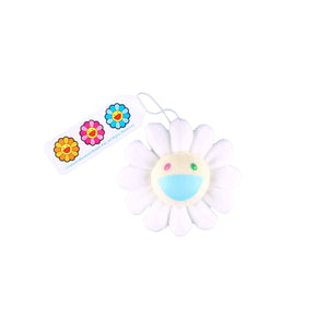 Takashi Murakami - Plush Flower Pin Keychain - White