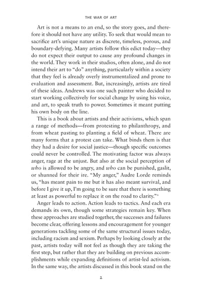 The War of Art: A History of Artists' Protest In America by Lauren O’Neill-Butler