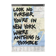 Load image into Gallery viewer, Benny Cruz - Subway Map Gratitude (Look No Further You&#39;re in New York)
