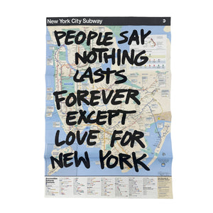Benny Cruz - Subway Map Gratitude (People Say Nothing Lasts Forever Except Love for New York)
