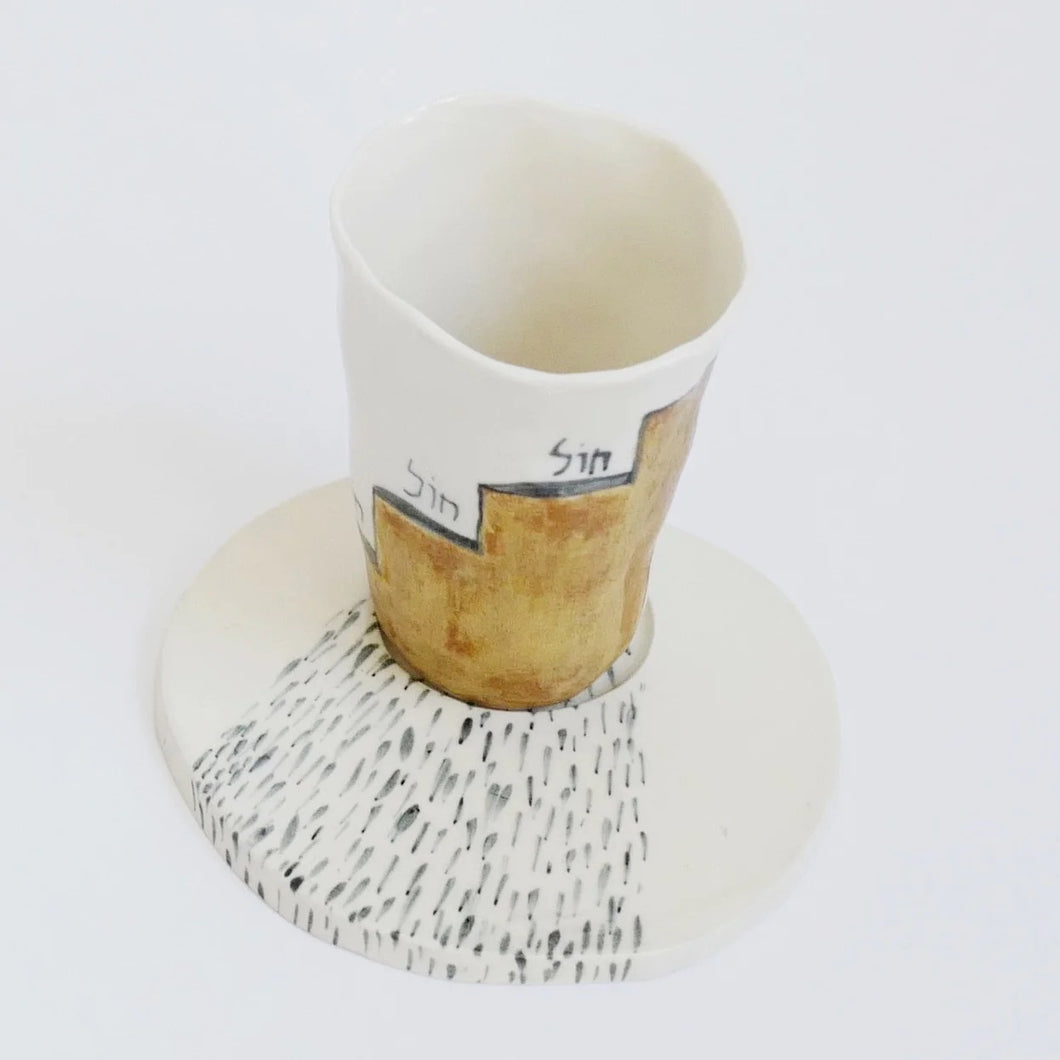 Hayom x Gabriela Vainsencher - Kiddush Cup & Plate