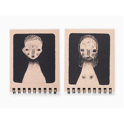 Izumi Kato - Spiral Ring Small Notebook (Boy & Girl)