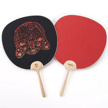 Load image into Gallery viewer, Izumi Kato x Chiso - Uchiwa Fan: Red Girl
