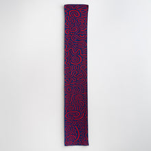 Load image into Gallery viewer, Josh Sperling - Squiggle Scarf (Red &amp; Blue)
