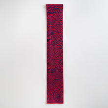 Load image into Gallery viewer, Josh Sperling - Squiggle Scarf (Red &amp; Blue)
