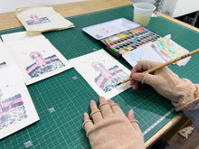 Load image into Gallery viewer, ob - Gathering by the Water 水辺の集い /, 2026 (Framed)
