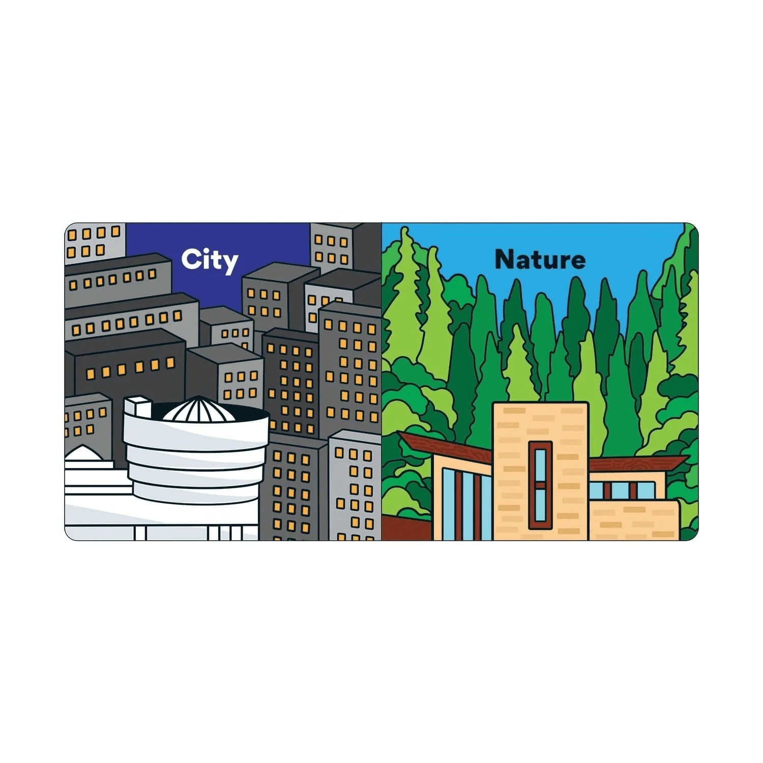 Opposites with Frank Lloyd Wright