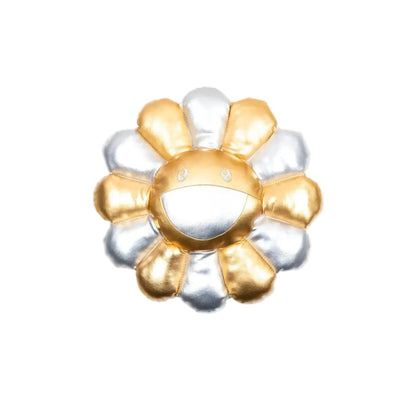 Takashi Murakami - Flower Pillow - Silver & Gold (30cm)