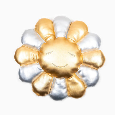 Takashi Murakami - Flower Pillow - Silver & Gold (30cm)