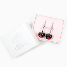 Load image into Gallery viewer, Takashi Murakami x Liquem - Cherry Earrings (Black)
